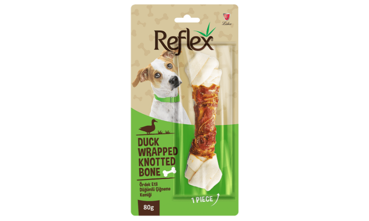 REFLEX ÖRDEK ETLİ DÜGÜMLÜ KEMİK 80 GR